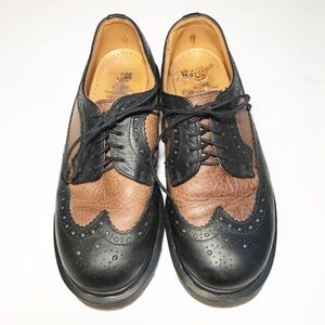 Dr. Martens Two Tone Brogue Wingtip England Shoes